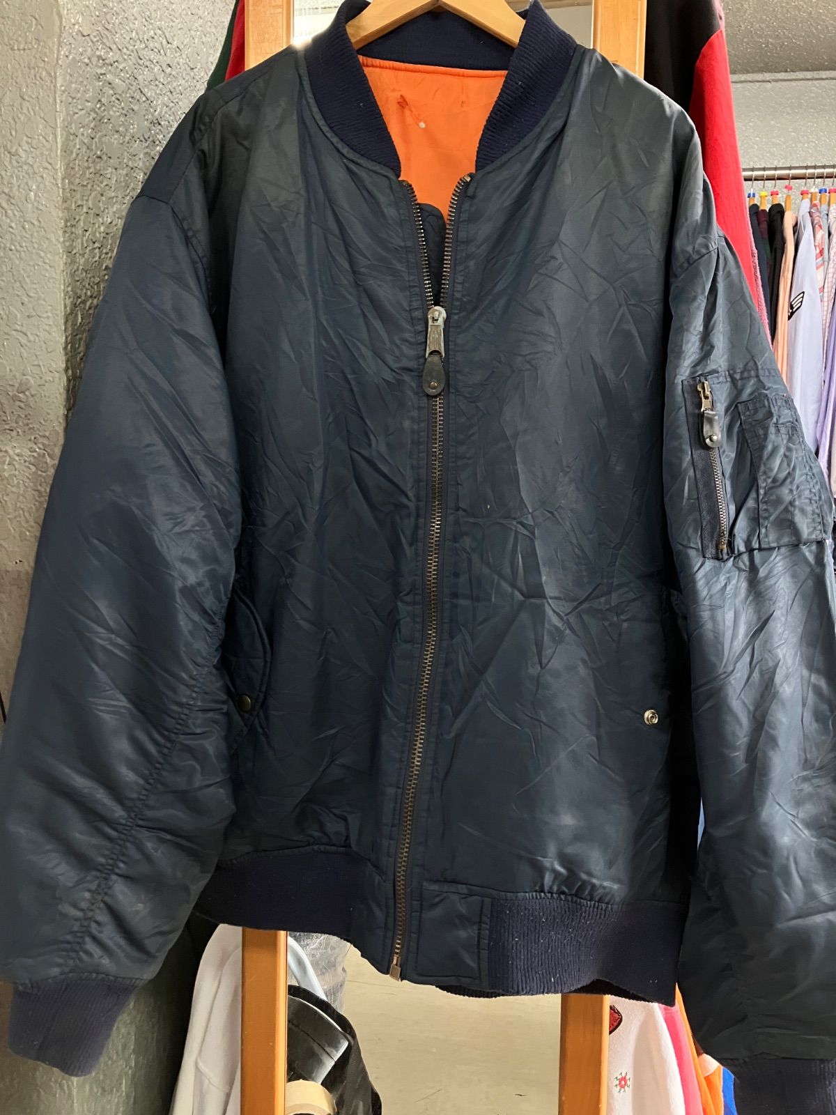 schott【42/XL】A-2 フライトジャケット レザージャケット ブラウン