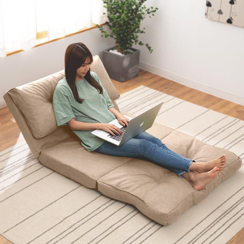 リクライニング1人掛けソファ ベージュ 85cm リクライニング ベージュ 1人掛けソファ リクライニングソファ