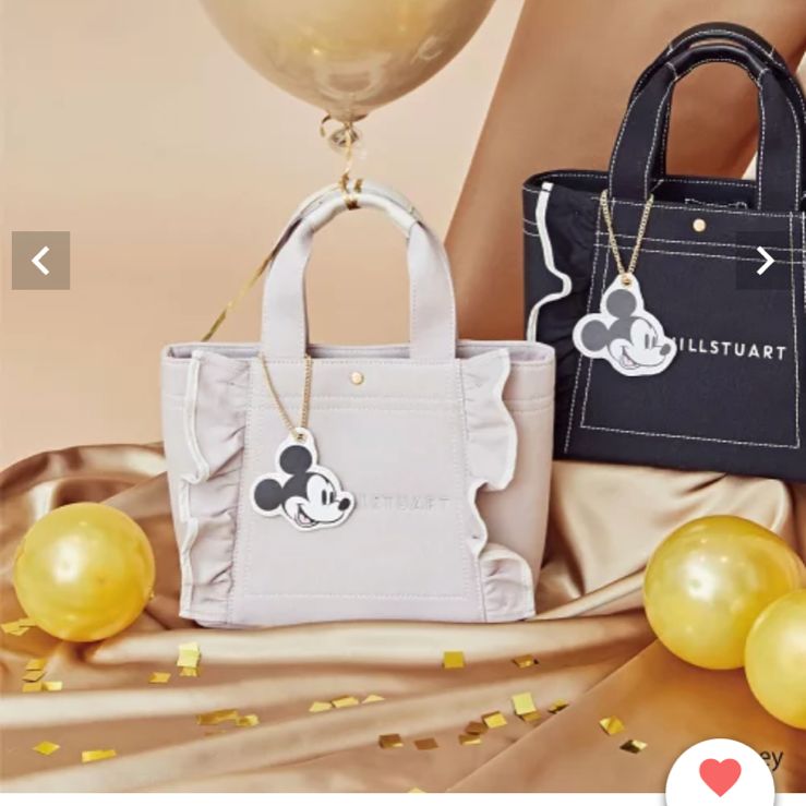 【新発売】 ジルバイジルスチュアート［Mickeyシリーズ］ラベンダー♡フリル バッグ