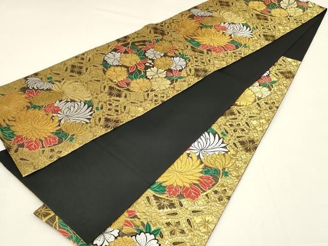 黒地 金銀糸