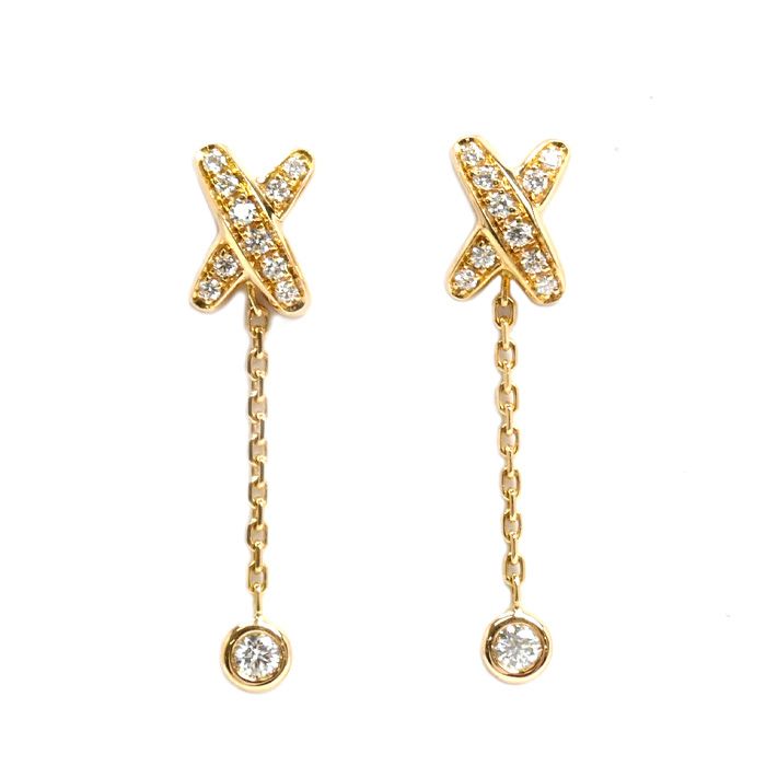 Chaumet ショーメ K18PG ピンクゴールド ミニ リアン ピアス