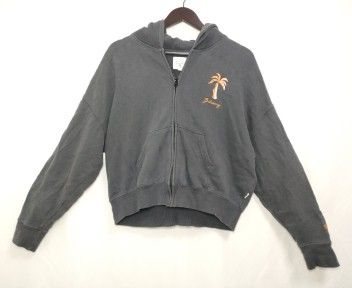 【217443】BILLABONG ビラボン  パーカー　フーディー　フルジップ　スウェット　コットン100％　サイズM メンズ  ・ ダークグレー