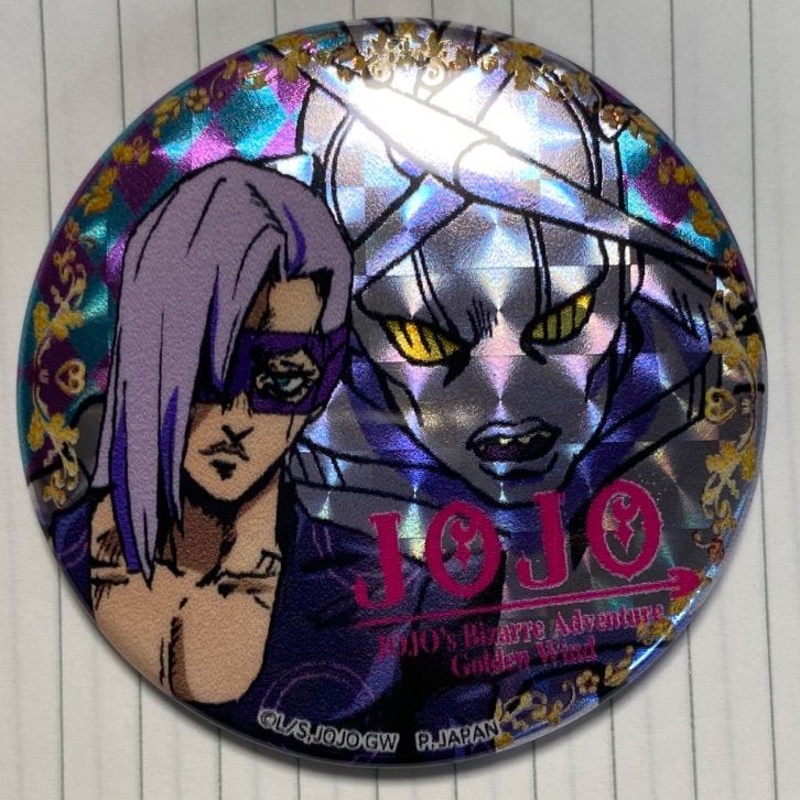 ジョジョの奇妙な冒険 クリスタライト 缶バッジ メローネ - メルカリ