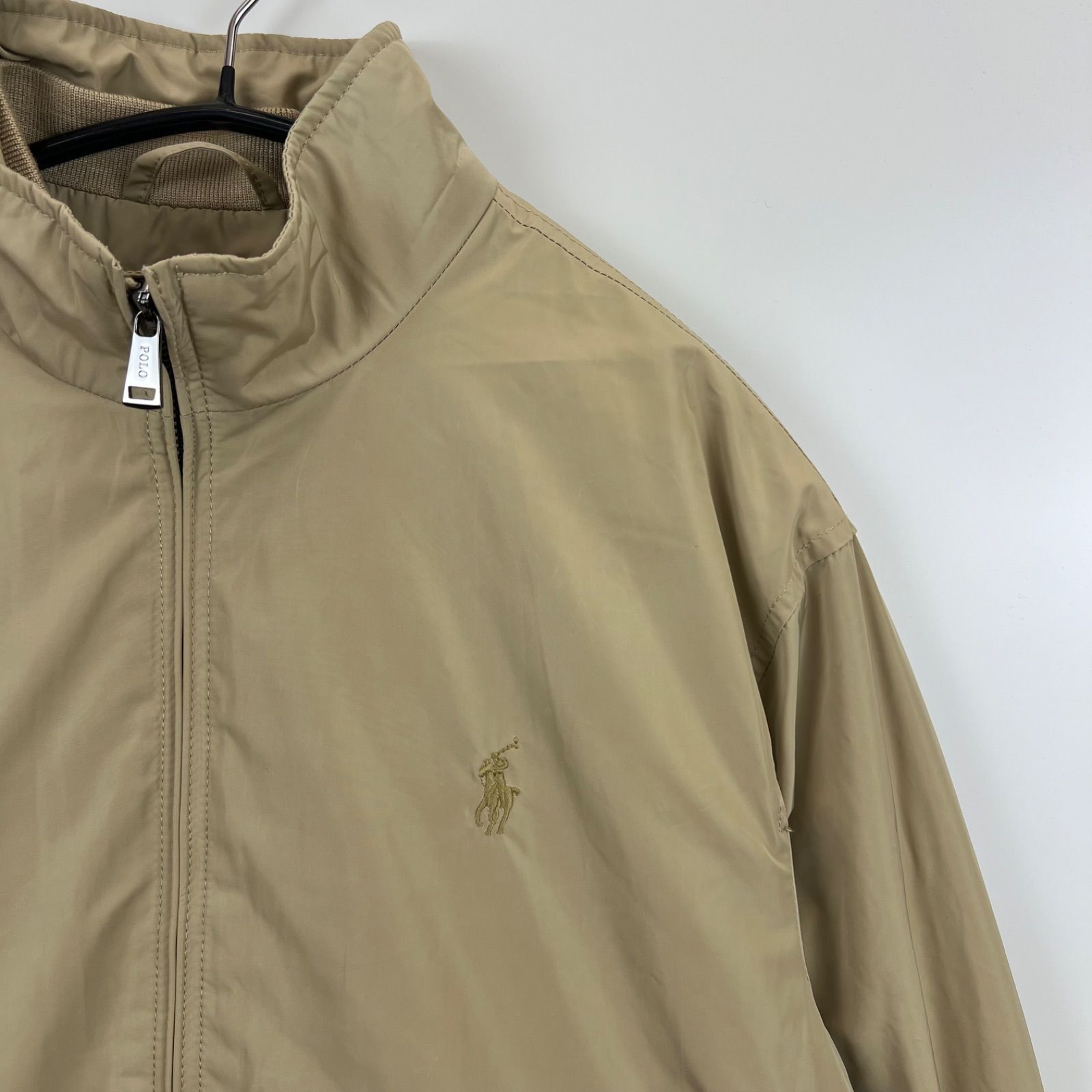 POLO RALPH LAUREN nylon Harrington jacket beige s ポロ ラルフ