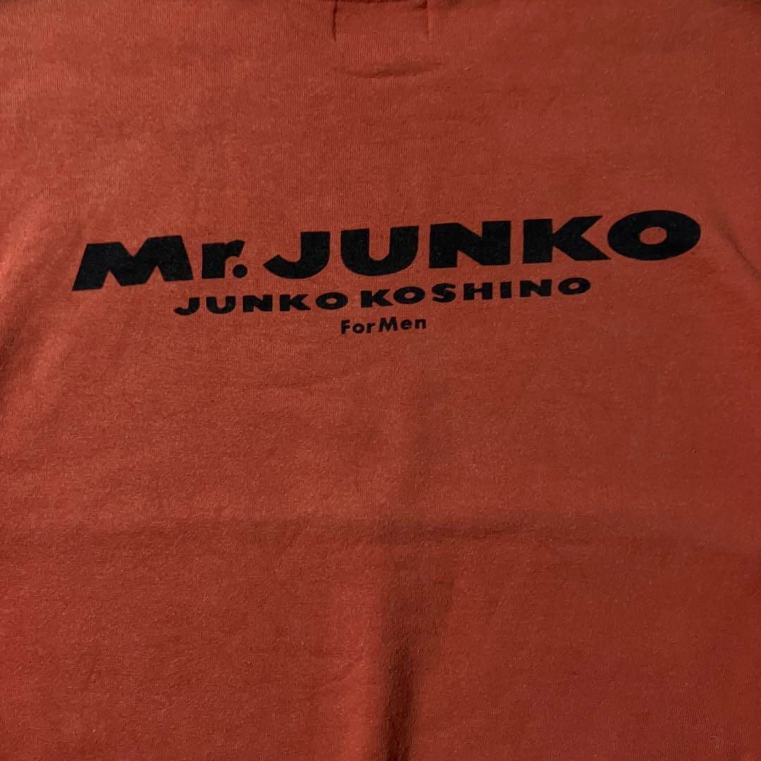 コシノジュンコ90sスウェットみかん色レトロバック刺繍ロゴ Mr.JUNKO JUNKO KOSHINO ミスタージュンコ ジュンココシノ