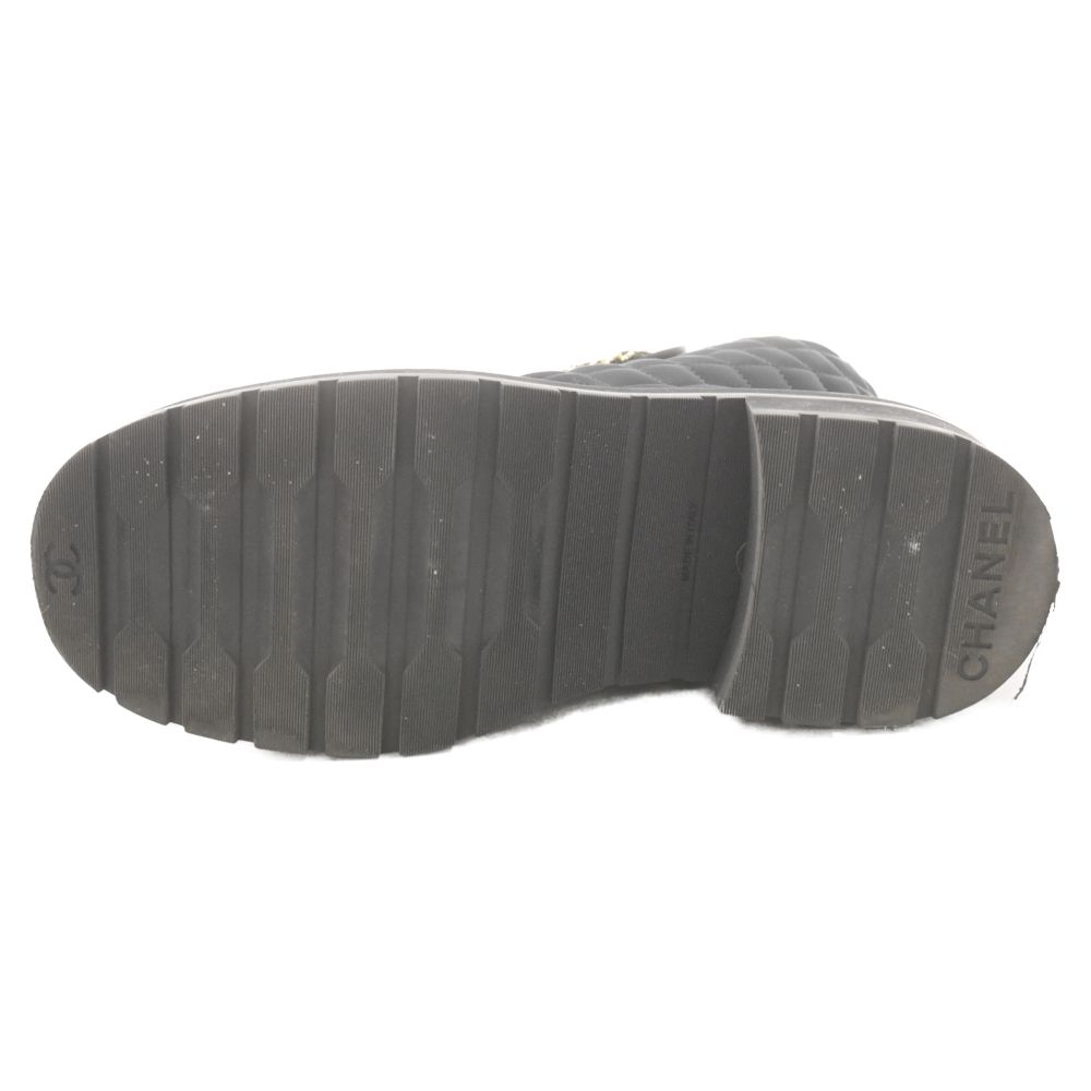 CHANEL (シャネル) ファブリック グログラン レースアップ