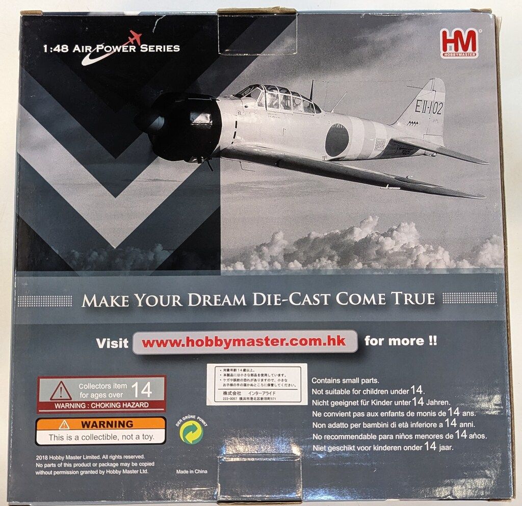 HOBBY MASTER(ホビーマスター) 1/48 零式艦上戦闘機二一型 `赤城