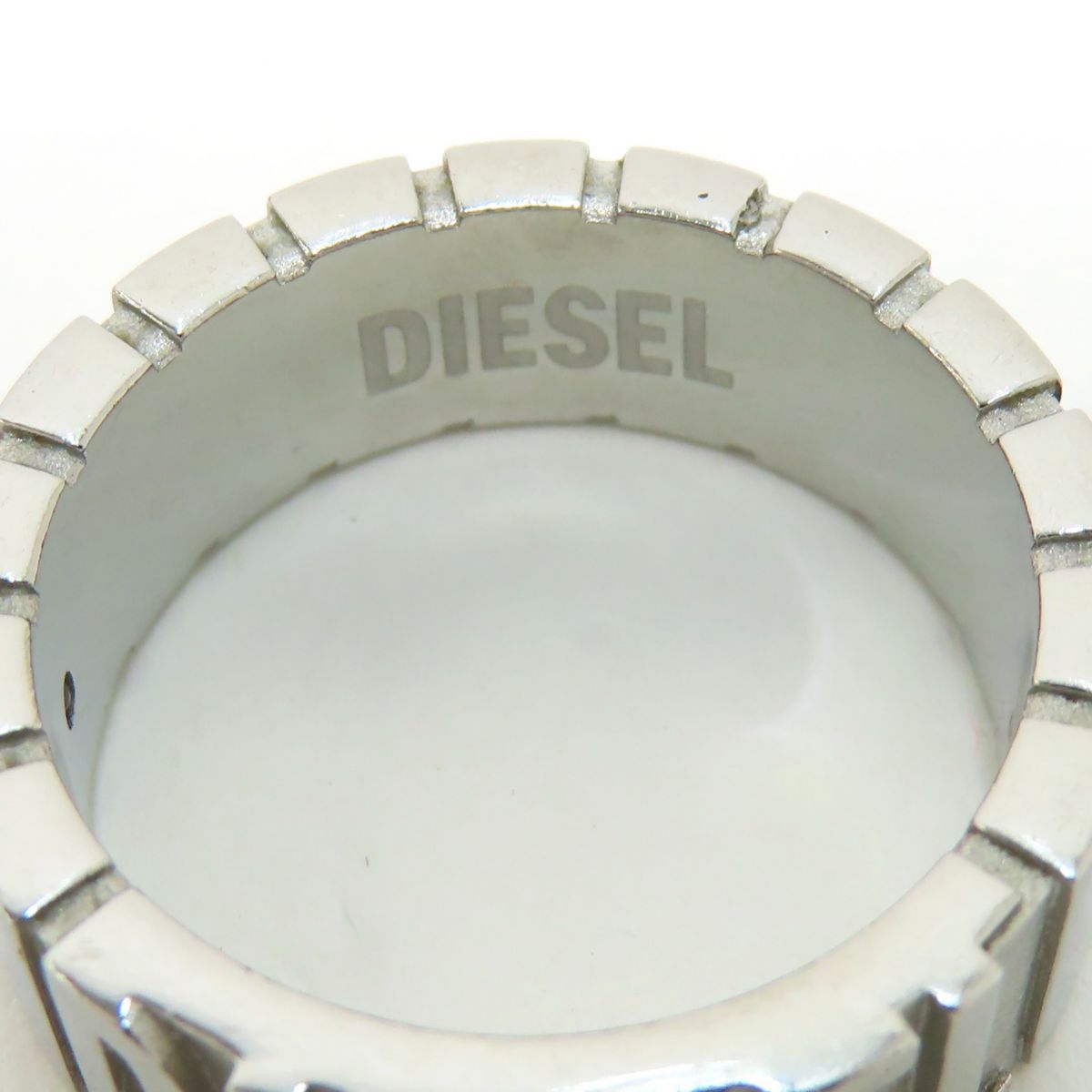 DIESEL ディーゼル ステンレススチール シルバー リング 指輪