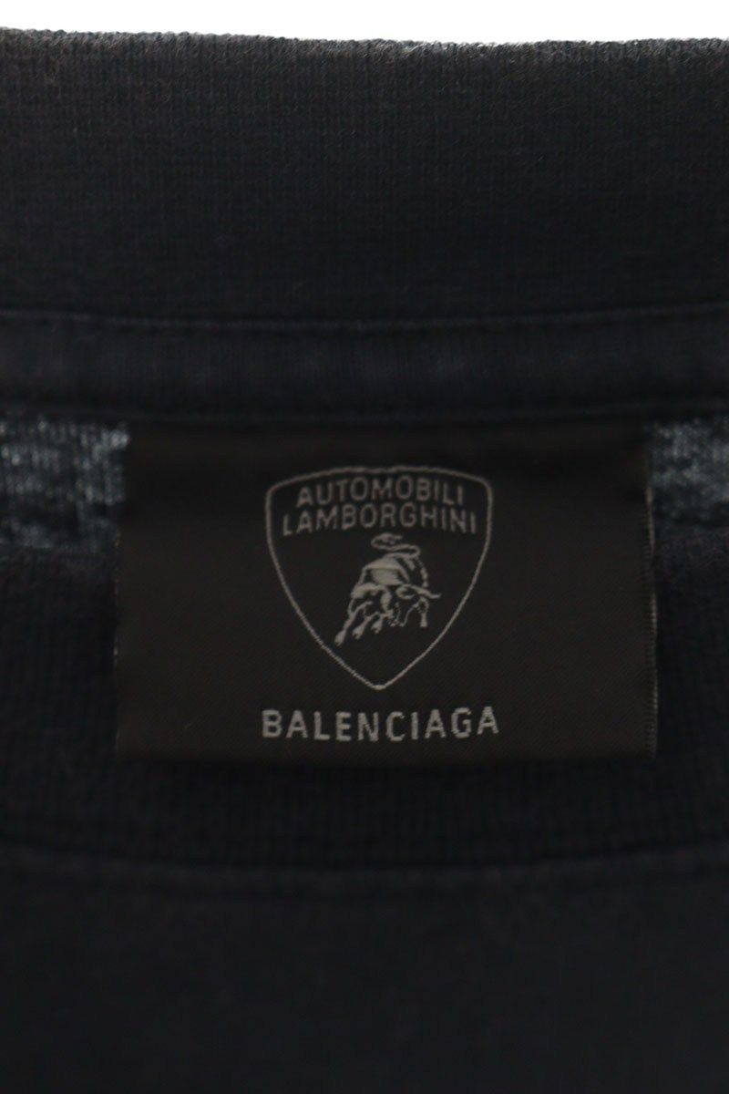 バレンシアガ 831305 TSVP9 ランボルギーニプリントオーバーサイズT