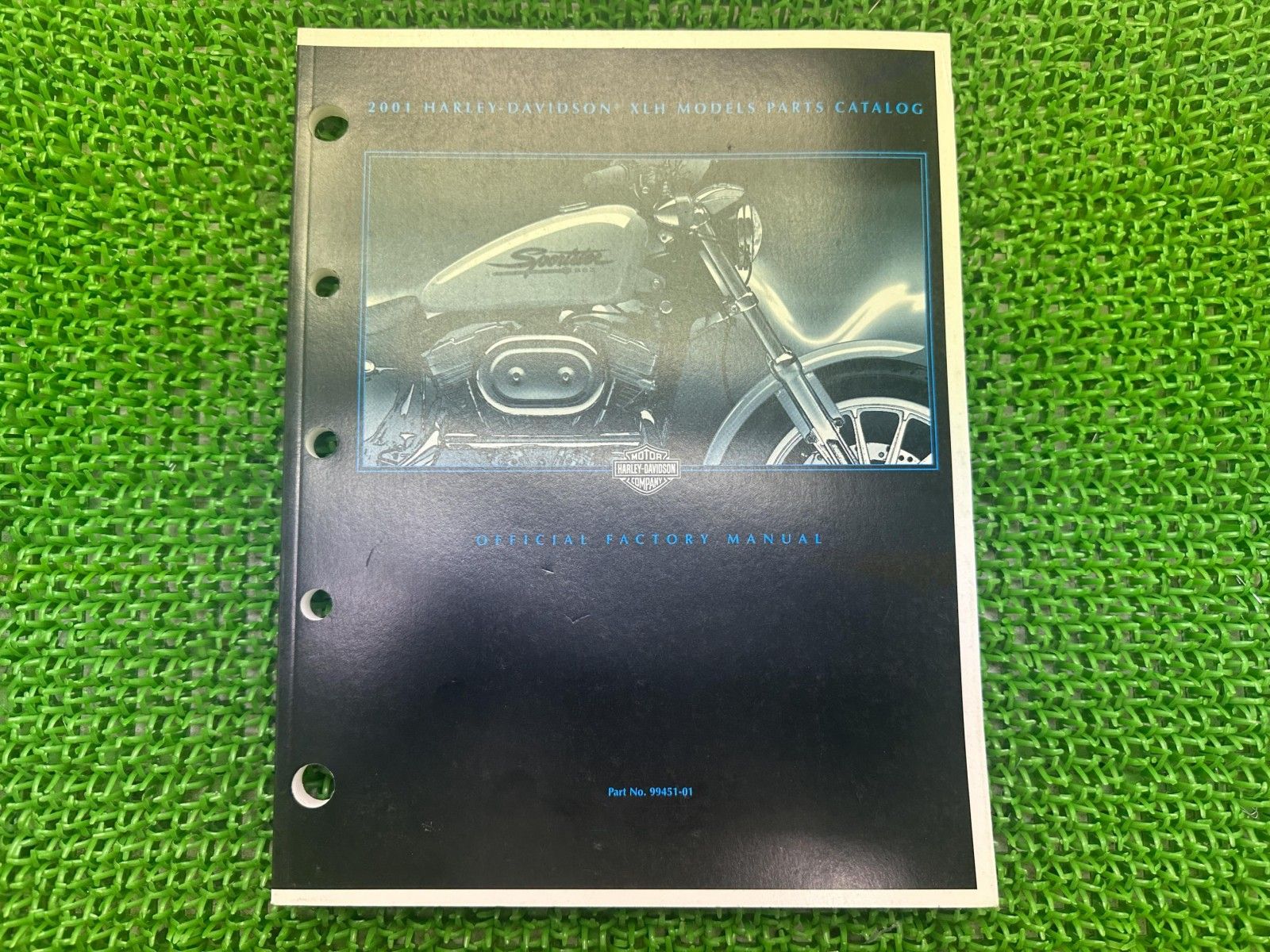XLH パーツリスト 英語版 ハーレー 正規 バイク 整備書 スポーツスター 2001年XLHモデル 車検 パーツカタログ 整備書 pC
