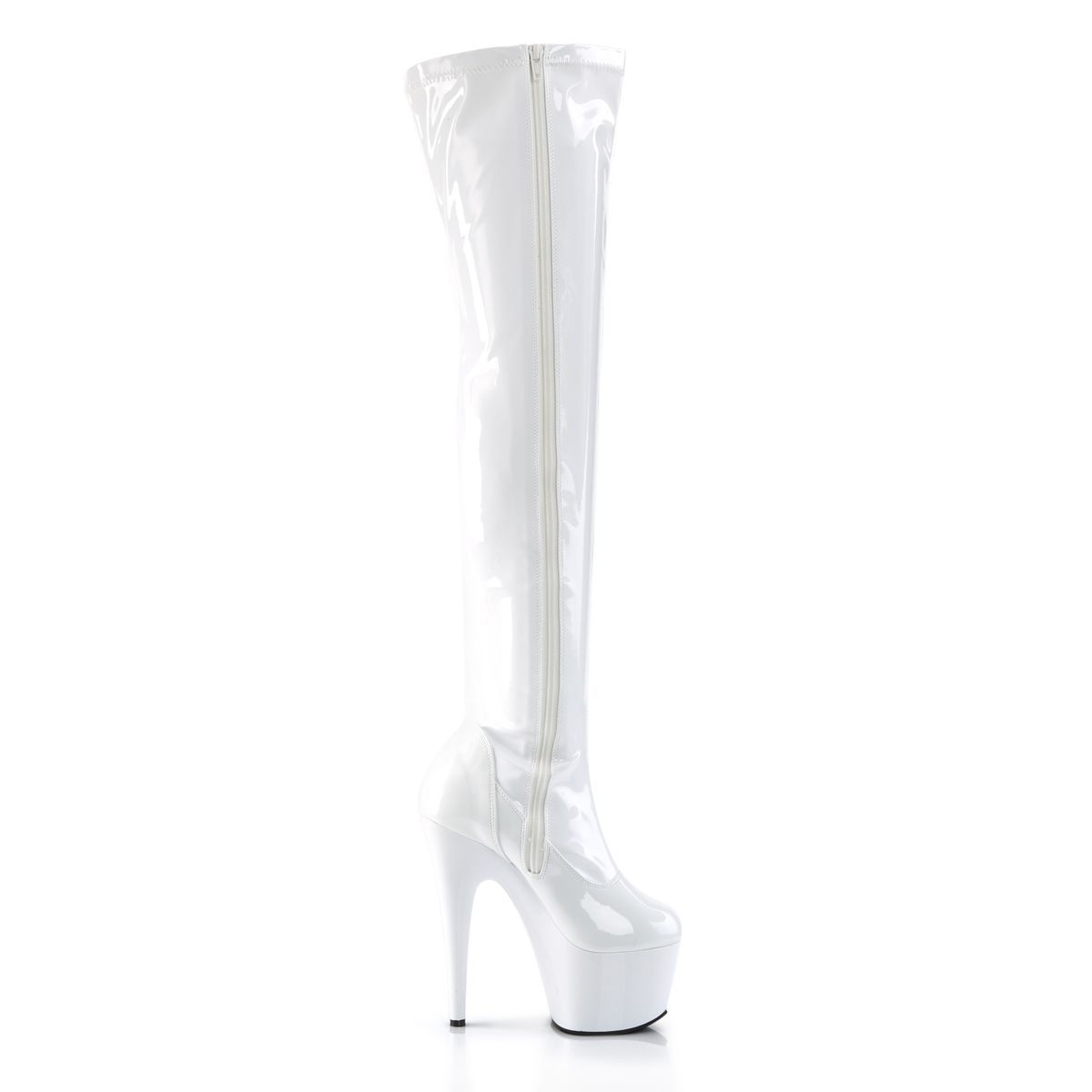 【新品未使用】Pleaser プラーザ ホワイト ニーハイブーツ 新品未使用】Pleaser プラーザ ホワイト ニーハイブーツ Pleaser