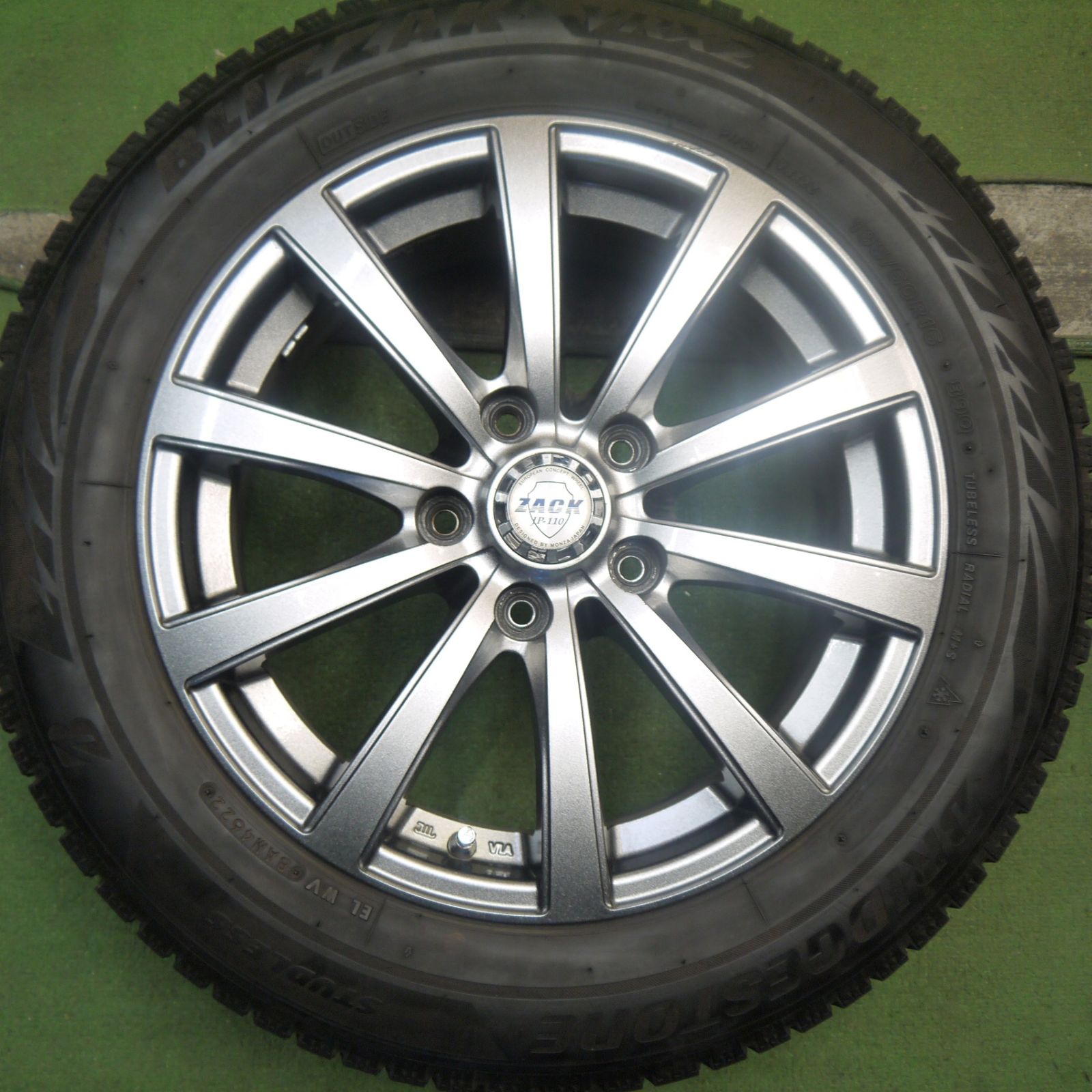 バリ溝 22年 キレイ 8.5分 スタッドレス 195 60R16 ブリヂストン ブリザック VRX2 ZACK JP-110 MONZA ザック 16インチ PCD114.3 5H 5092203Hス FFCRYSTALESIA_COM