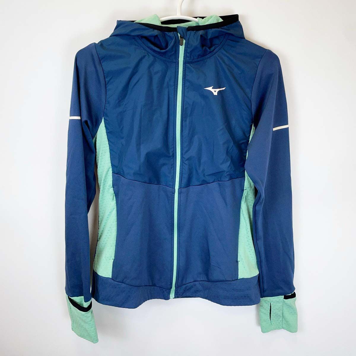 豊富な，お得 ミズノ ウォーマライトハイブリッドシャツ L ブルーウィングティール J2MCA701 レディース MIZUNO ジップアップパーカー ランニング ナイトラン スポーツウェア ジャケット ジャージ ジャケット