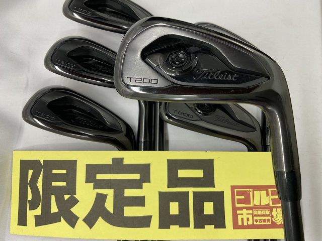 アイアンセット タイトリスト モデル T200 ブラック アイアン|DG105 ONYX BLACK JP 6本セット|S200|24 6181 神戸長田