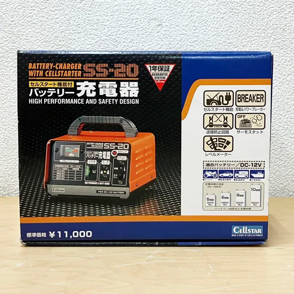 美品 CELLSTAR セルスター CC-1000AT バッテリー充電器 セル