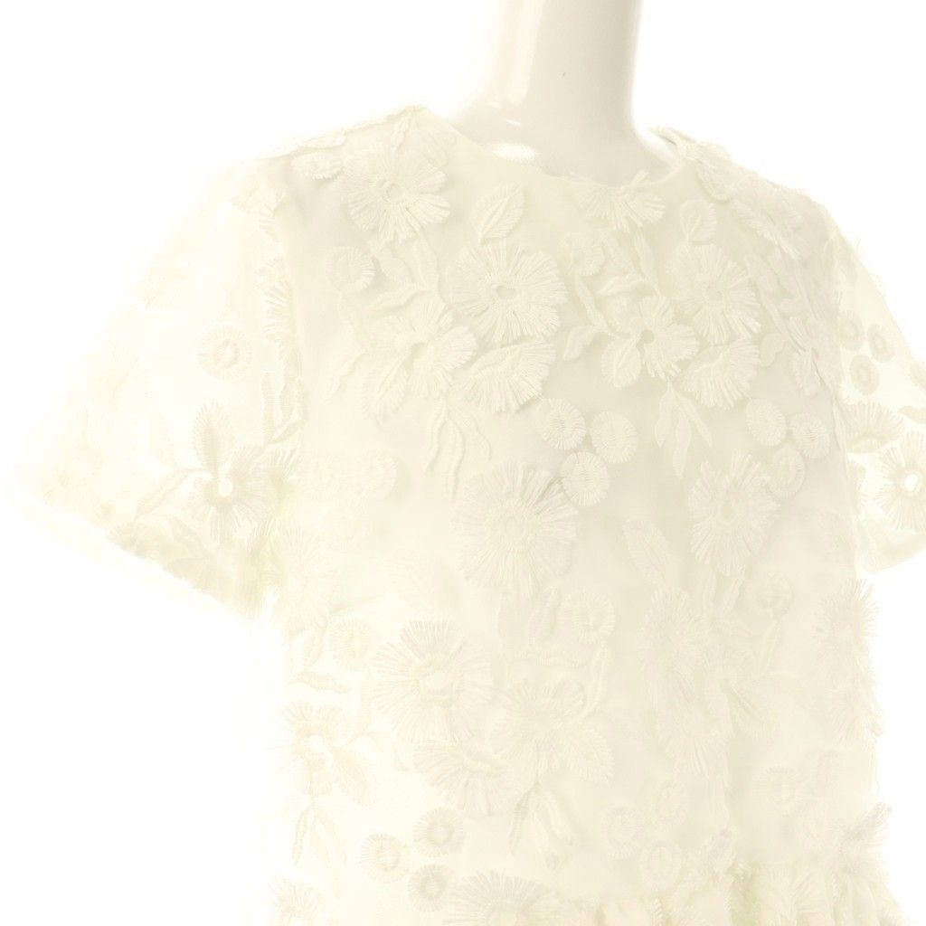 新品未使用 ツルバイマリコオイカワ 半袖チュニック36 ホワイト ALL CLOTHES｜TSURU By MARIKO OIKAWA