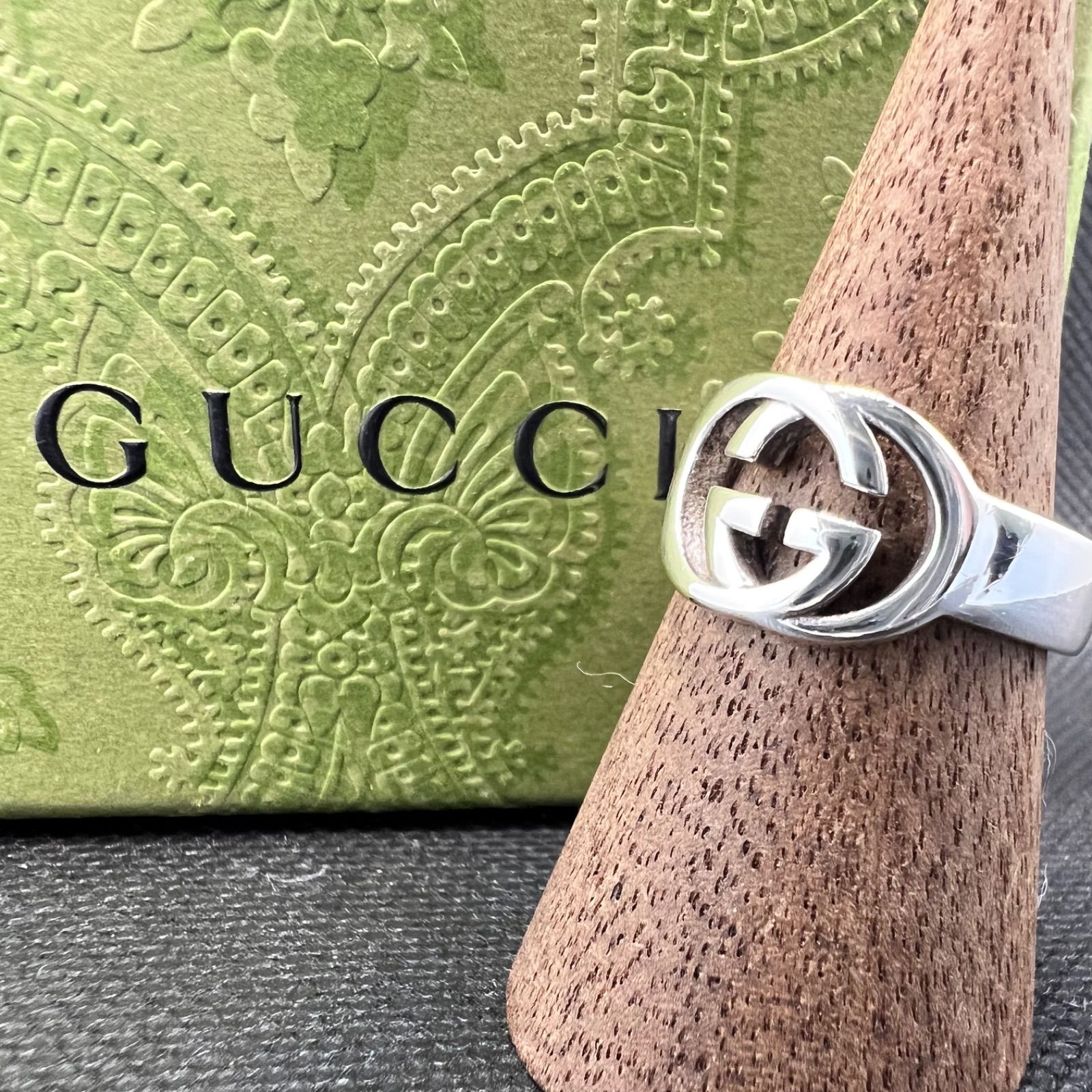 GUCCI グッチ インターロッキング リング 指輪 ロゴ GGロゴ 925刻印 