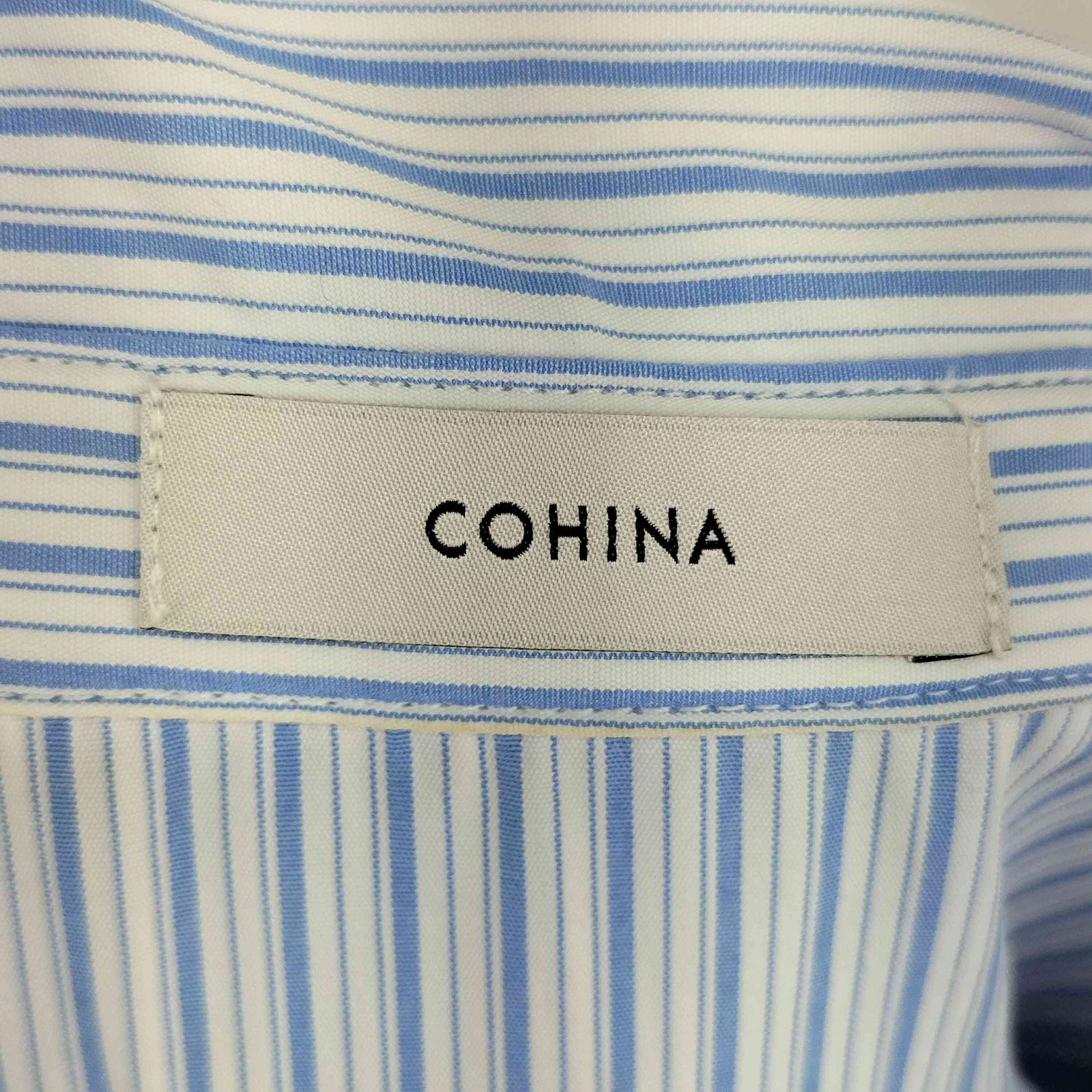 コヒナ COHINA ストライプタックフレアワンピース レディース