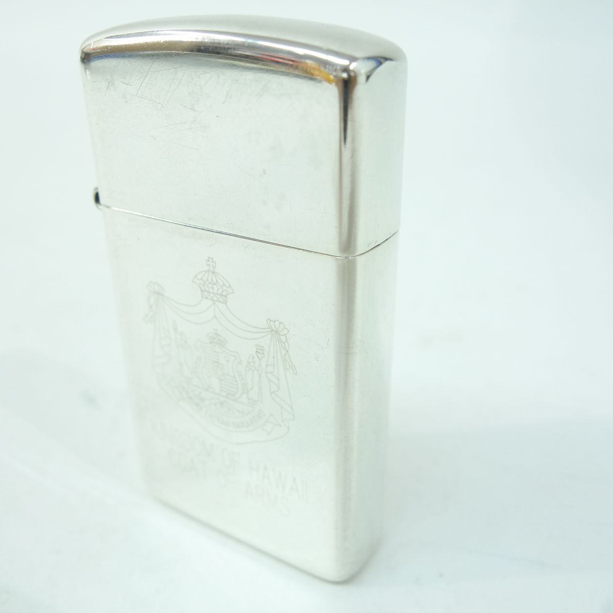 Zippo ジッポー STERLING 1994 スリム KINGDIM OF HAWAII COAT OF ARMS