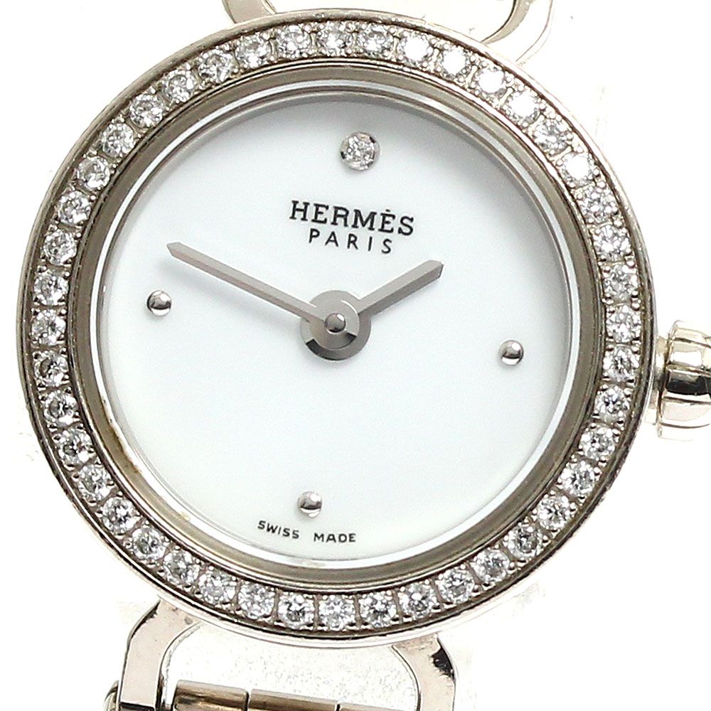 エルメス HERMES FG1.191 フォーブル K18WG ダイヤベゼル