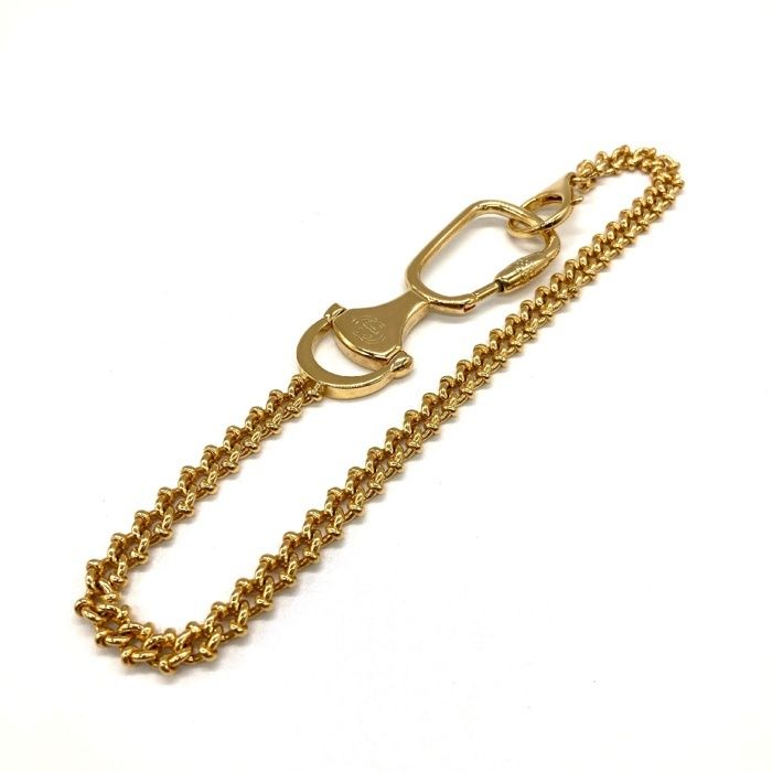 GUCCI ITALY製 金色 ゴールド メタル ウォレットチェーン GUCCI ITALY製 金色 ゴールド メタル ウォレットチェーン GUCCI ITALY
