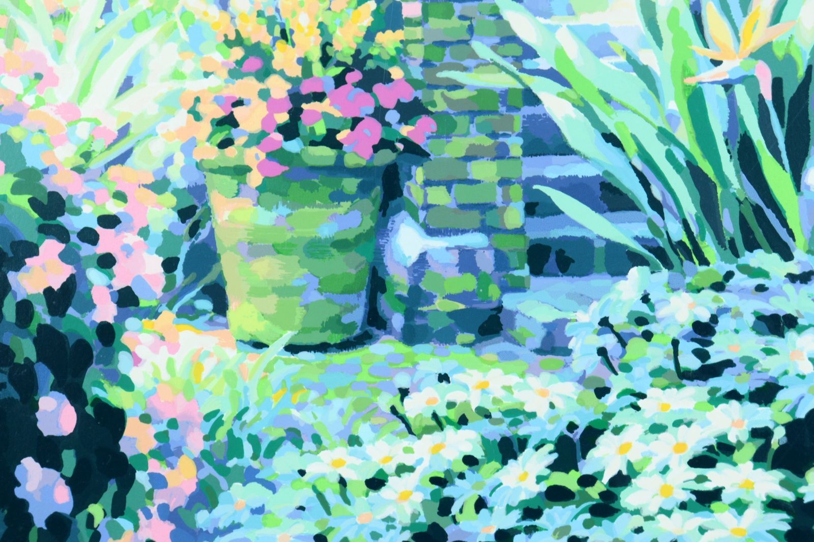 鈴木英人 夢見る街角 風景画 作家直筆サイン 額新品 車 版画 絵画 真作