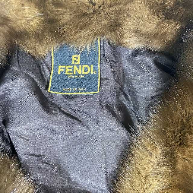 フェンディ FENDI 本毛皮 ミンク ハーフコート アウター