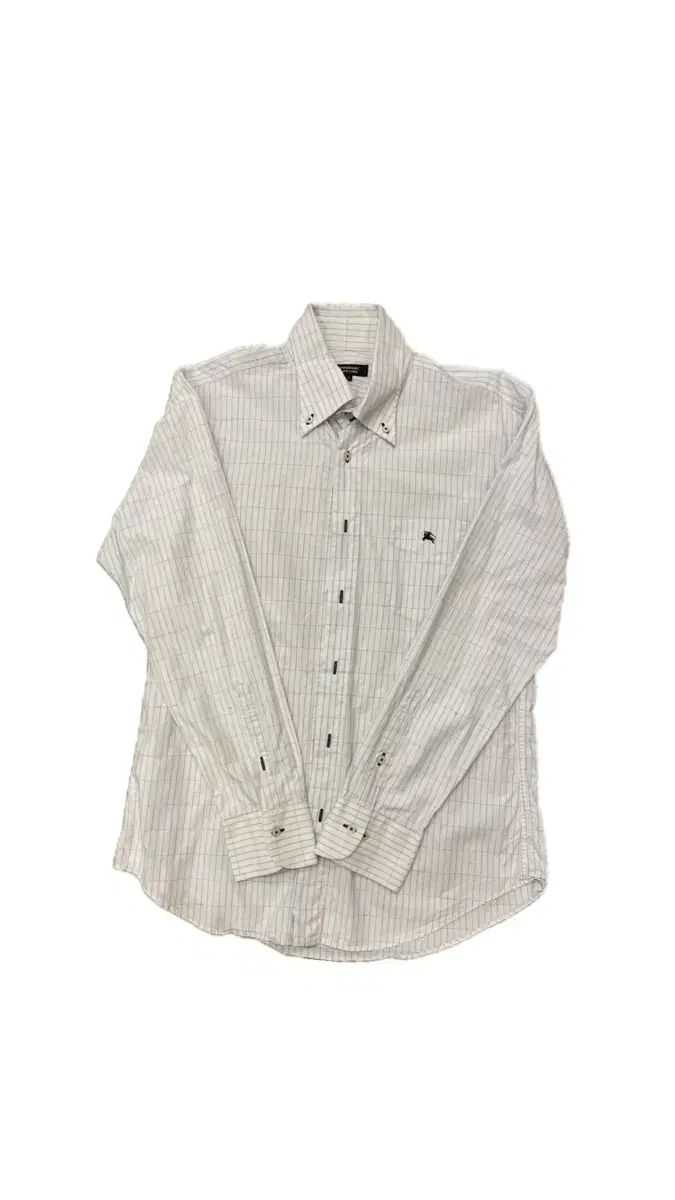 BURBERRY BURBERRY バーバリー ブラックレーベル スプライト シャツ 白 青 2