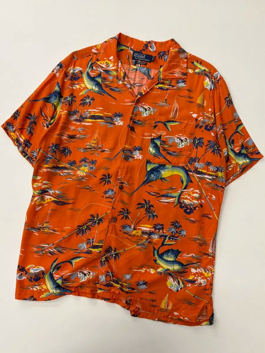 Polo ポロ Ralph Lauren(ラルフローレン) マーリン オープン ハワイアン シャツ