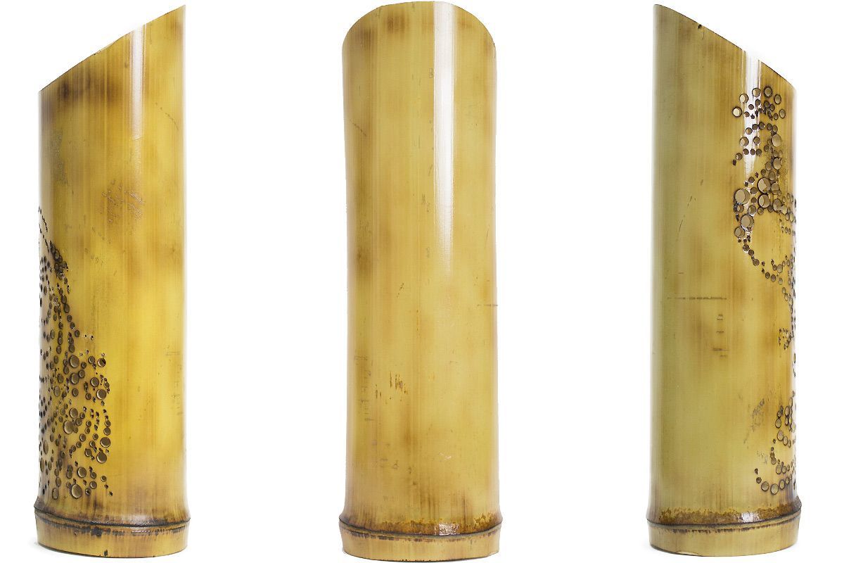 幻想の竹灯り　〜〜孔雀〜〜　極太竹灯籠 幻想の竹灯り ～～孔雀～～ 極太竹灯籠