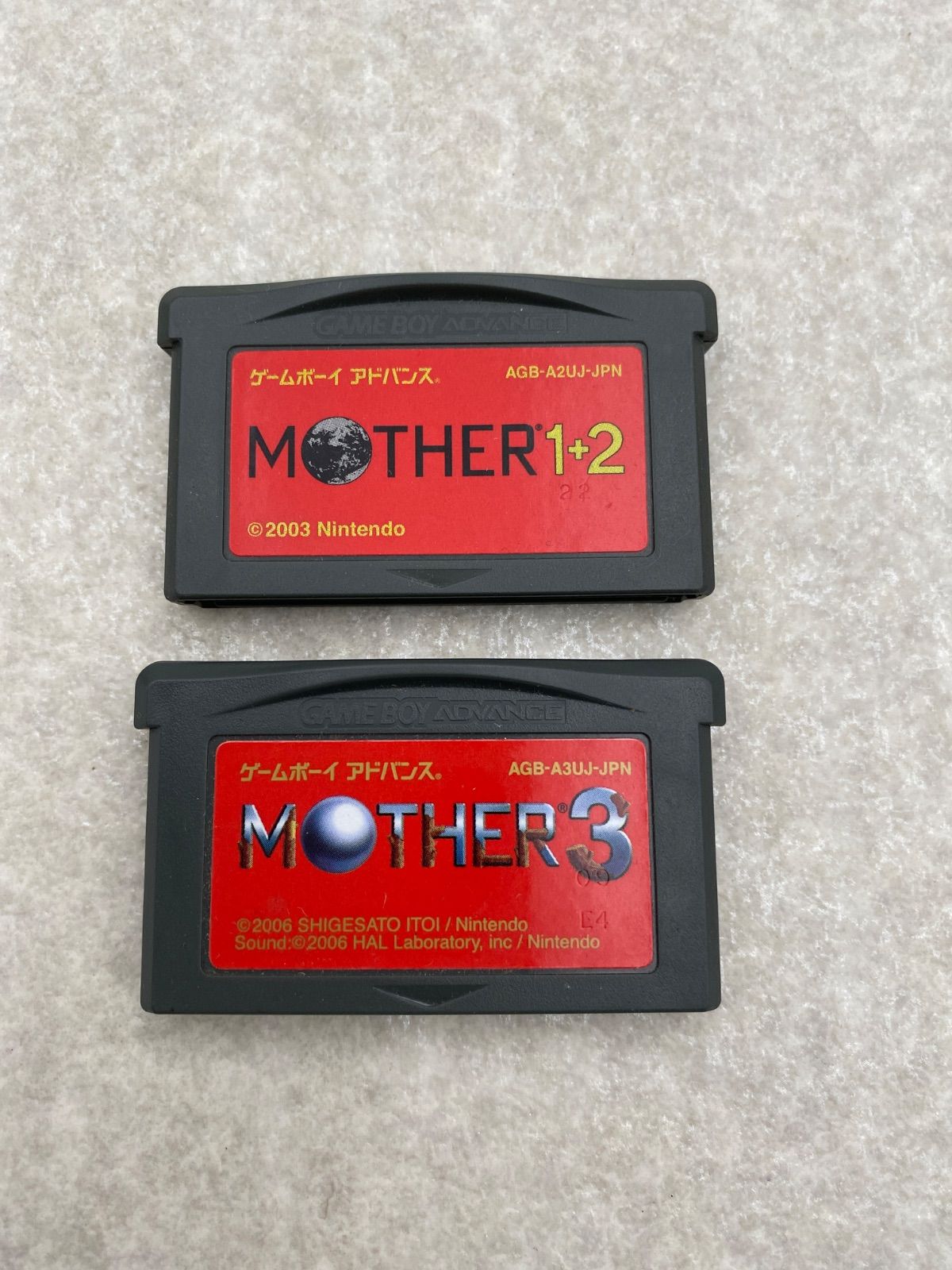 ゲームボーイアドバンスソフト MOTHER1＋2 MOTHER3 2本セット