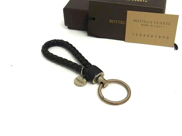 ✨️極美品✨️ ボッテガヴェネタ レザー イントレチャート キーリング チャーム BOTTEGA VENETA ボッテガヴェネタ キーホルダー イントレ