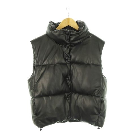 ZARA ザラ 3046/025/505/M 中綿ダウンロングベスト カーキ sizeM