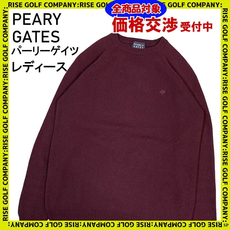 PEARLY GATES パーリーゲイツ カシミヤ 100％ 長袖 ニット セーター 1
