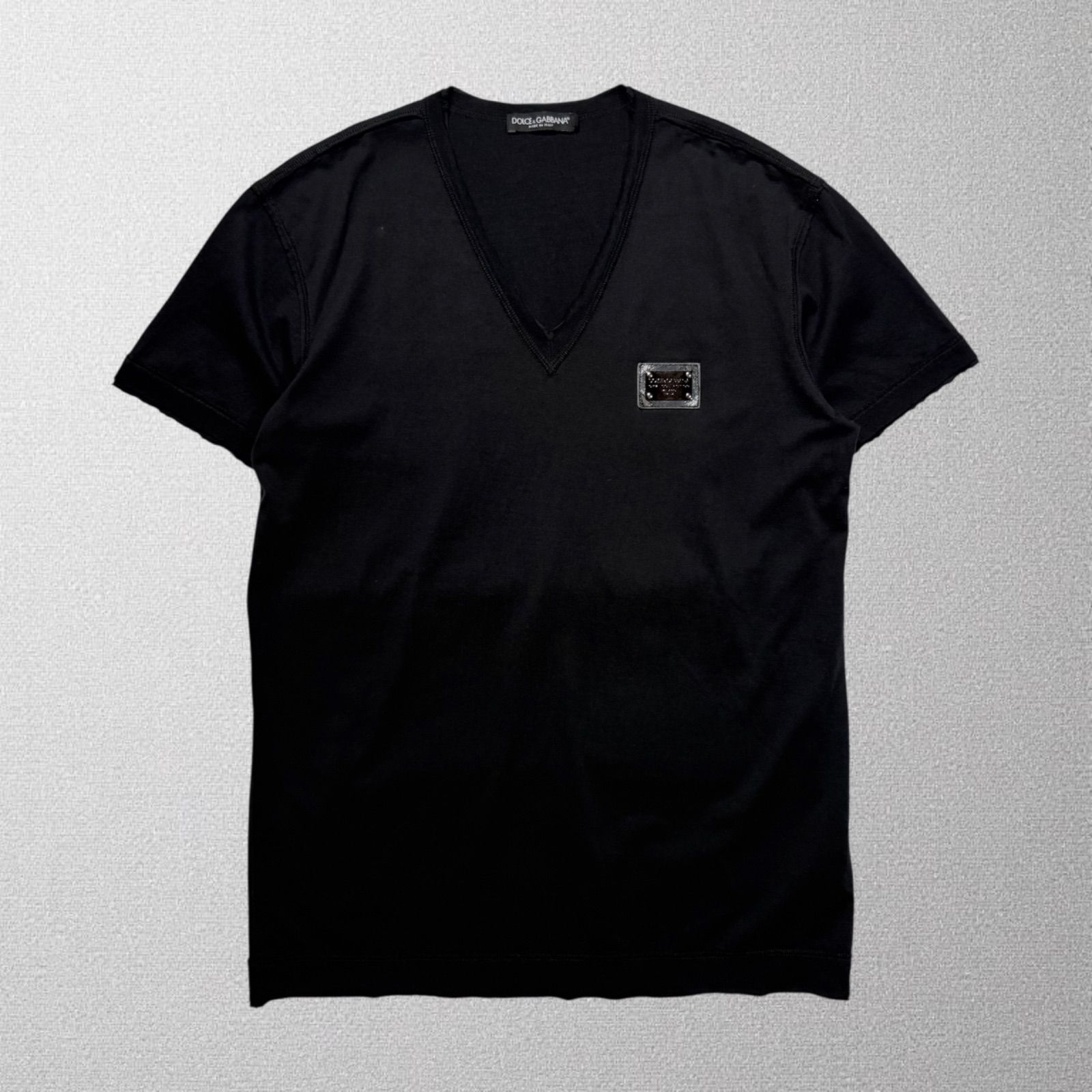 DOLCE & GABBANA Vネック長袖カットソー　プレートロゴ　レザー 楽天市場】ドルチェ&ガッバーナ（柄ロゴ）（Tシャツ・カットソー
