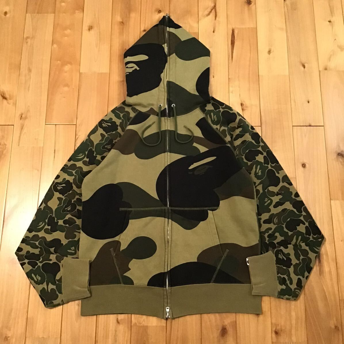 Giant camo crazy フルジップ パーカー Mサイズ a bathing ape BAPE  