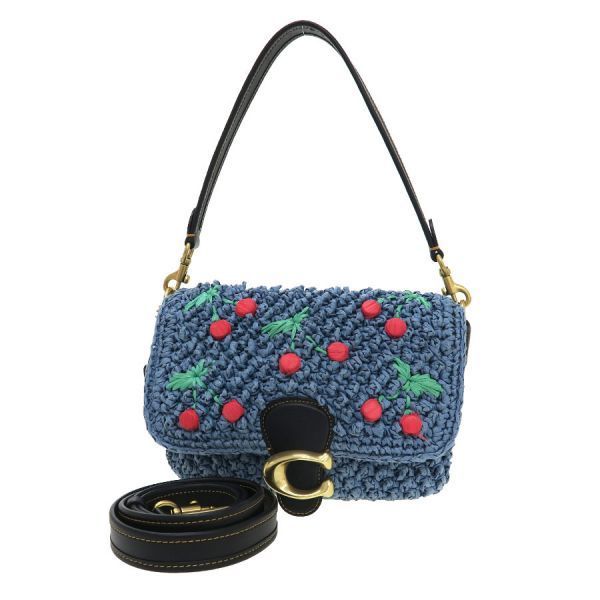 コーチ ソフトタビーショルダーバッグウィズチェリー CA033 Aランク