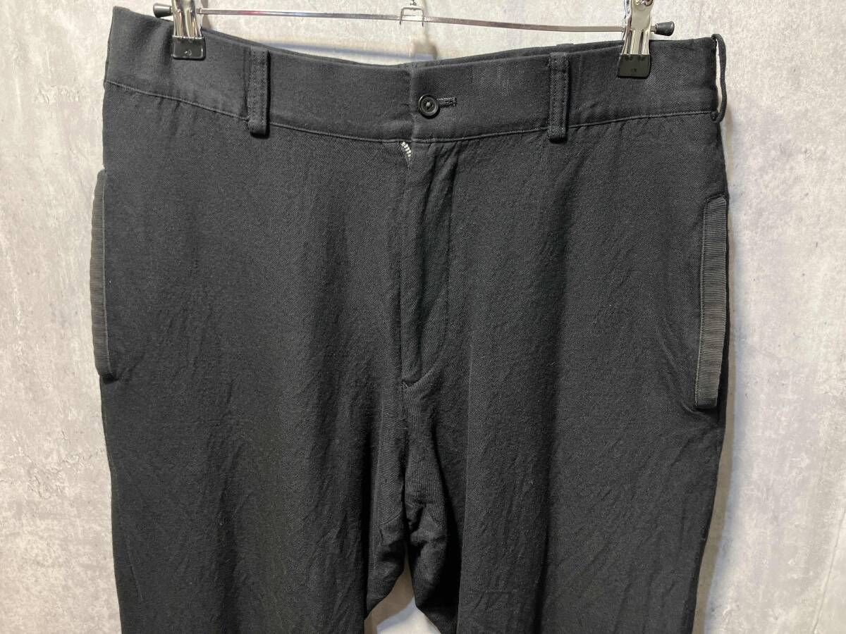  04 SS YOHJI POUR HOMME ウールレーヨンジョガーパンツ 4 ブラック系 ヨウジヤマモトプールオム その他 パンツ