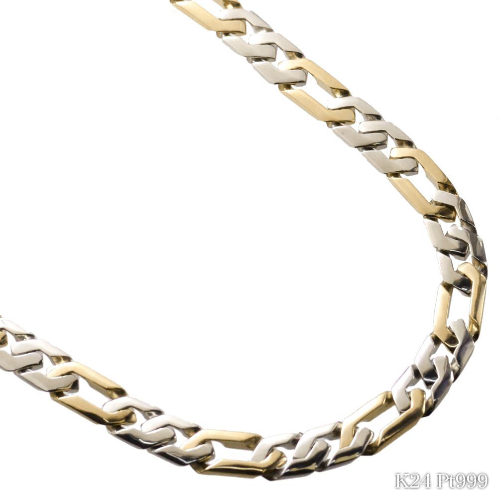 喜平 ネックレス 24金 純金 K24 24K メンズ ゴールド 純プラチナ
