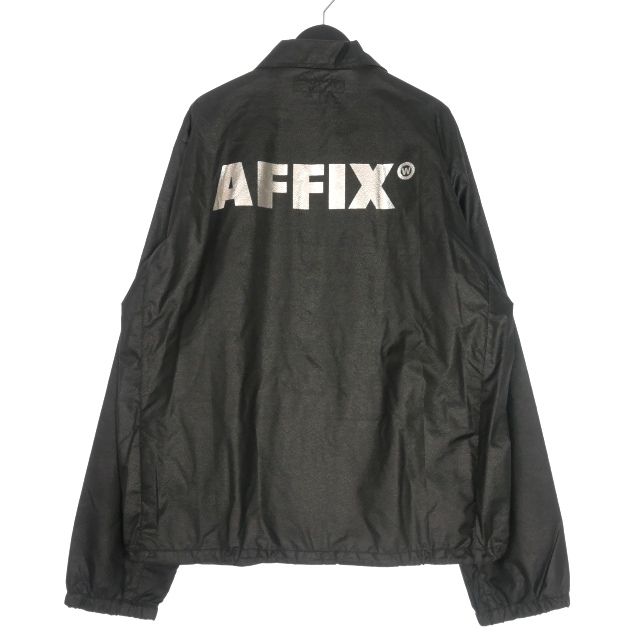 アフィックス AFFIX バックプリント コーチジャケット ブルゾン XL ブラック 黒