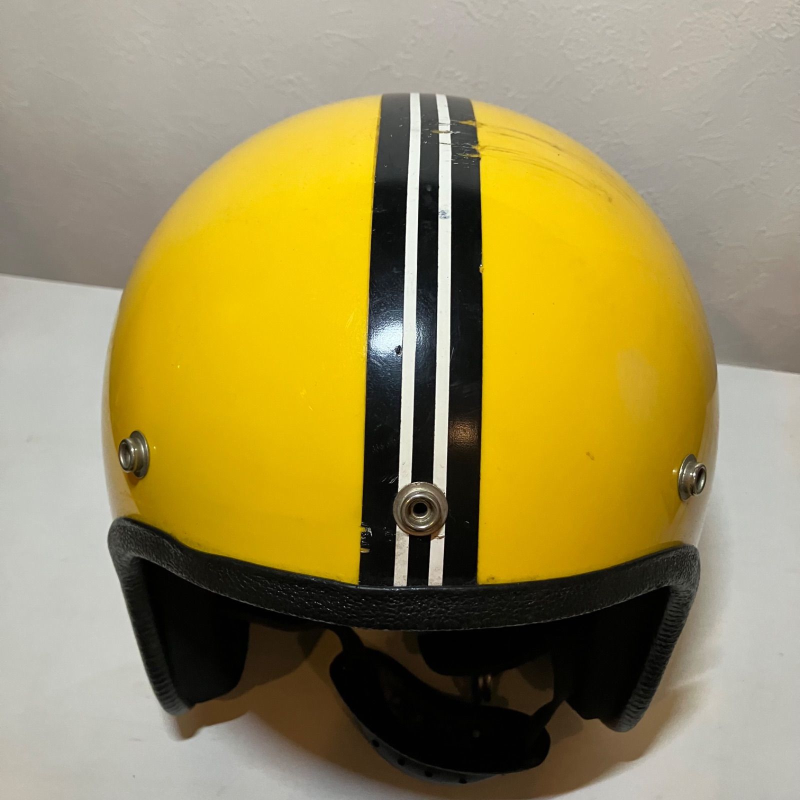 LSI-4170☆ビンテージヘルメット 1970年代製 イエロー 黄色