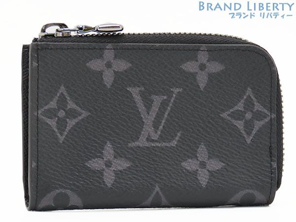 ♥ ルイヴィトン LOUIS VUITTON モノグラムエクリプス ポルトモネ ジュール コインケース コインパース 小銭入れ コンパクト財布 L字ファスナー ブラック M63536