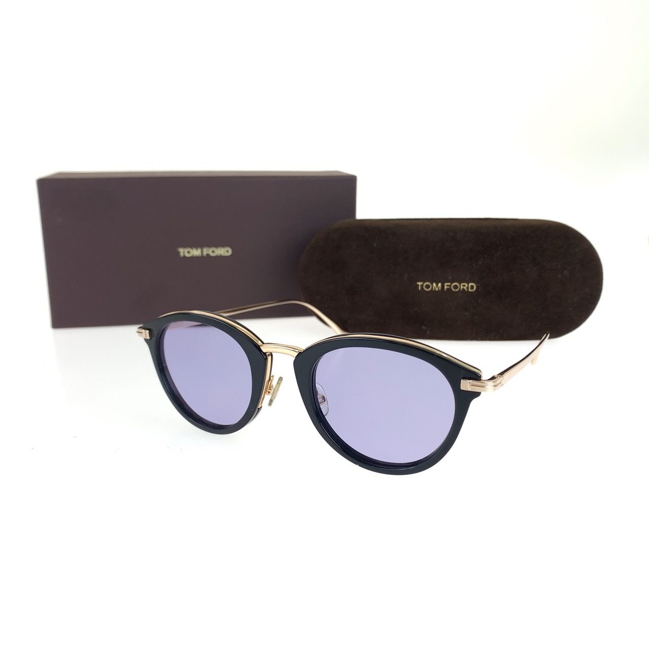 TOM FORD トムフォード アイウェア ブルー 青 ブラック 黒 ゴールド 