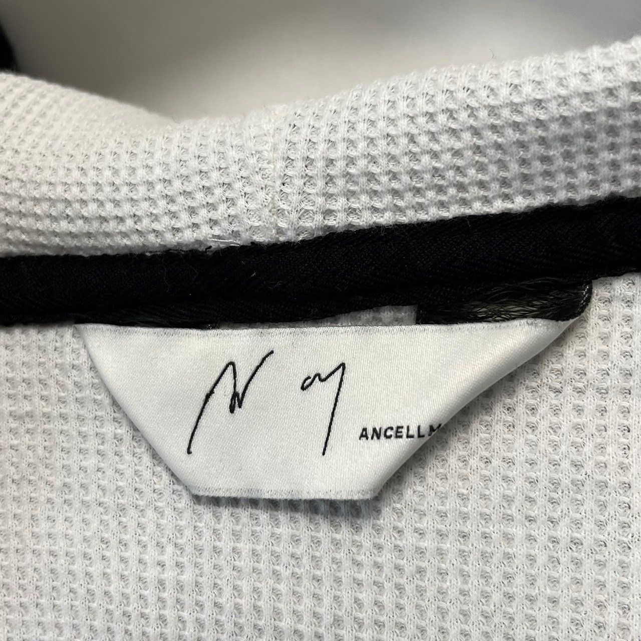 ANCELLM アンセルム 23AW ZIP-UP HOODIE ダメージ加工レイヤード ANCELLM アンセルム 23AW ZIP-UP HOODIE ダメージ加工レイヤード