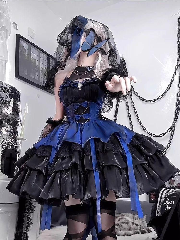 ワンピース　ロリータ❤️オリジナル 洋服 コスプレ　ゴスロリ K422 新品・未使用ワンピース ロリータ??オリジナル 洋服 コスプレ