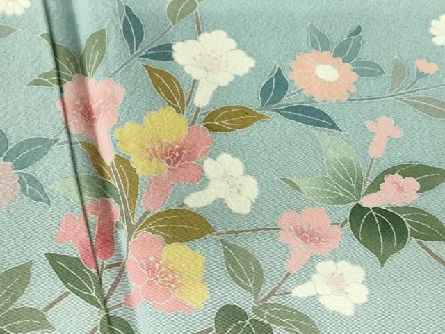 【訪問着】 友禅・作家物・風景花文・暈し染め・正絹❣️ 逸品✨No.1303❤️ 訪問着】 友禅・作家物・風景花文・暈し染め・正絹❣️ 逸品✨No.