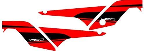 【新着商品】グラフィックキット Vストローム1050 V-Strom エムディーエフ(MDF) 1050 (20) サイドカバーパーツ レッドタイプ アタッカーモデル M20VS10-A-RD-SC