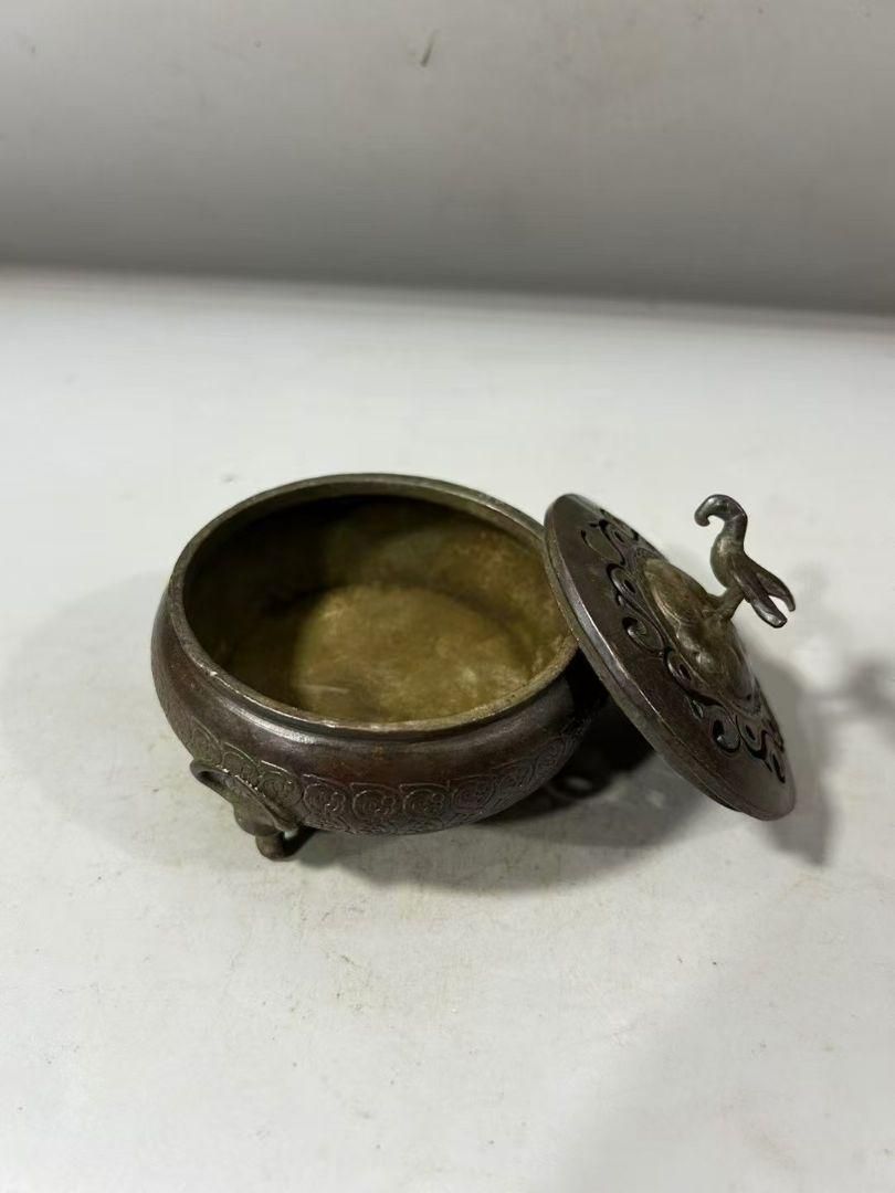 銅 細工 香炉 茶道香炉 装飾工 芸品 置物 銅細工 金蜻蛉蓮華香薫炉 香炉 香道具 装飾品 工芸品 美術