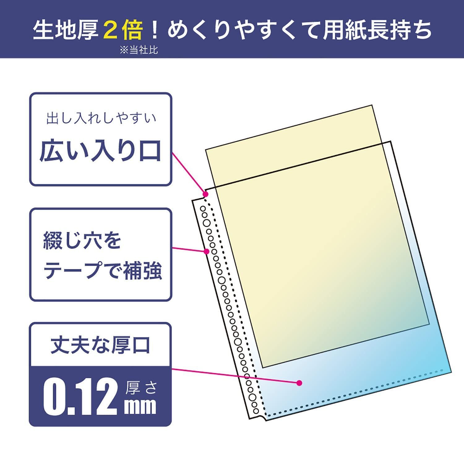 贈呈 リヒトラブ クリヤーポケット エコノミーパック A4 30穴 20枚