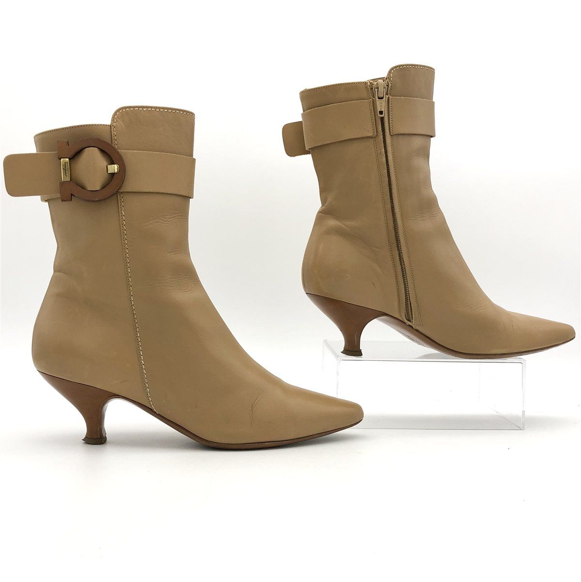 ショートブーツ 本革